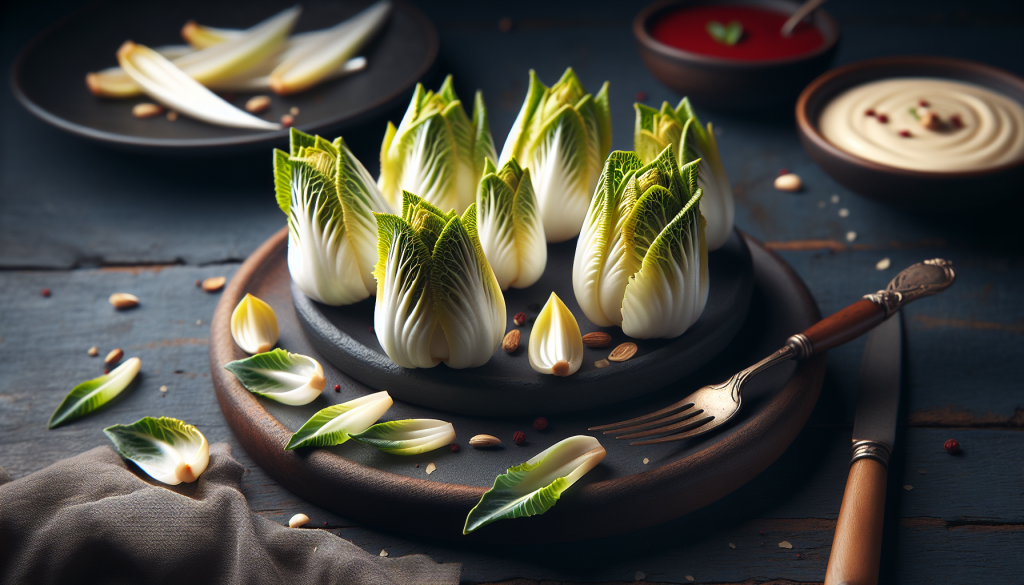 endive apero - endives pour apero - feuilles d'endives garnies pour apéro