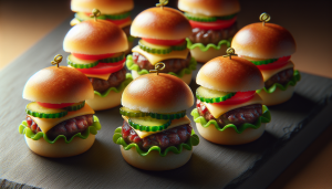 mini burger apéro - recette mini burger apéro froid